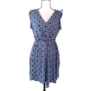 Banana Republic Navy Faux Wrap Dress